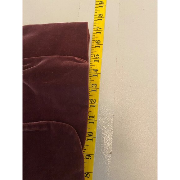 Vintage Lord & Taylor Burgundy Velvet Skirt Suit Set Small - Picture 13 of 16